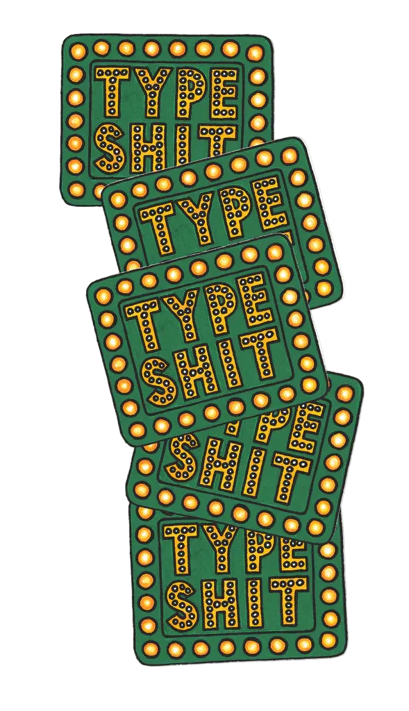 Shake Junt - Type Shit Stickers