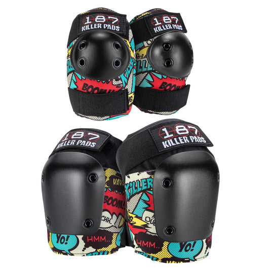 187 Killer Pads - Comic Combo Pack (Knees & Elbows)