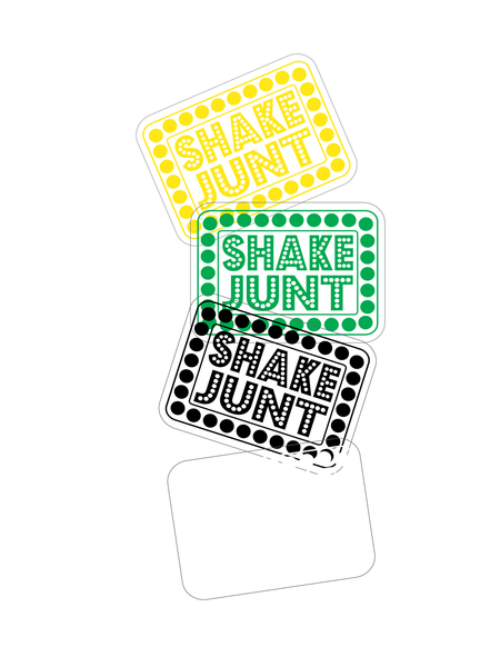 Shake Junt - Box Logo Clear Stickers