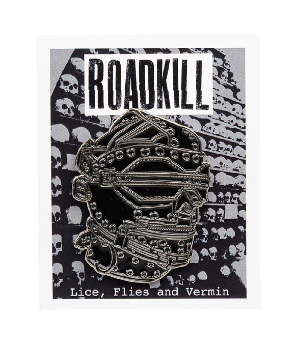 Roadkill - Oversized Gimp Mask Badge Pin