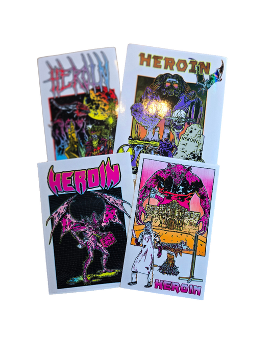 Heroin - Video City II - Hellscape Stickers