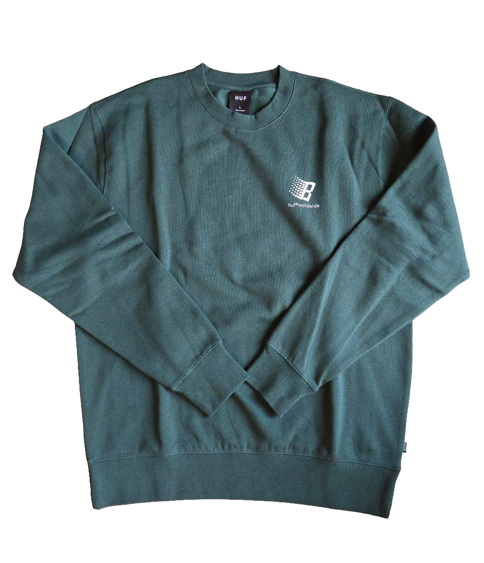 HUF x Bronze56K - Forest Green Crewneck Sweater