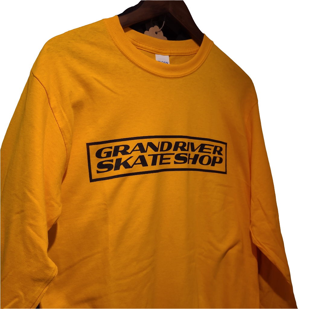 Grand River - Box Logo Long-Sleeve (Yellow)
