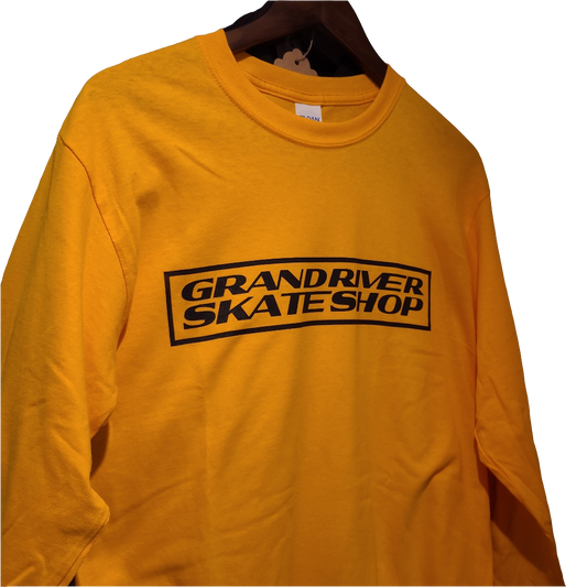 Grand River - Box Logo Long-Sleeve (Yellow)