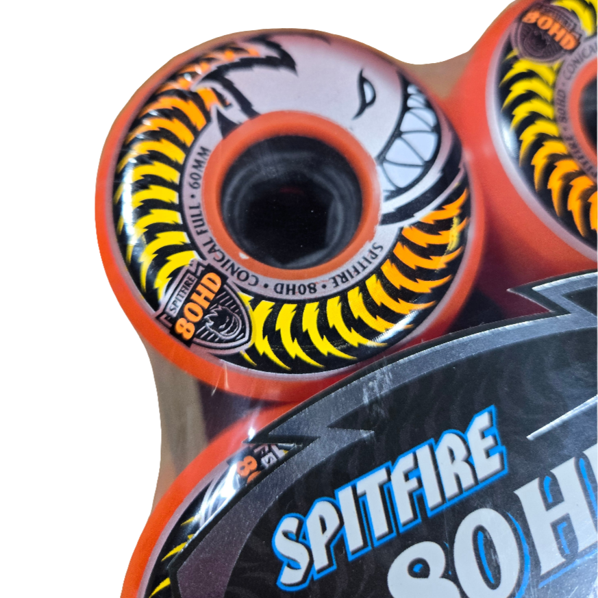 Spitfire Wheels - 80HD 60mm Orange Conical Full