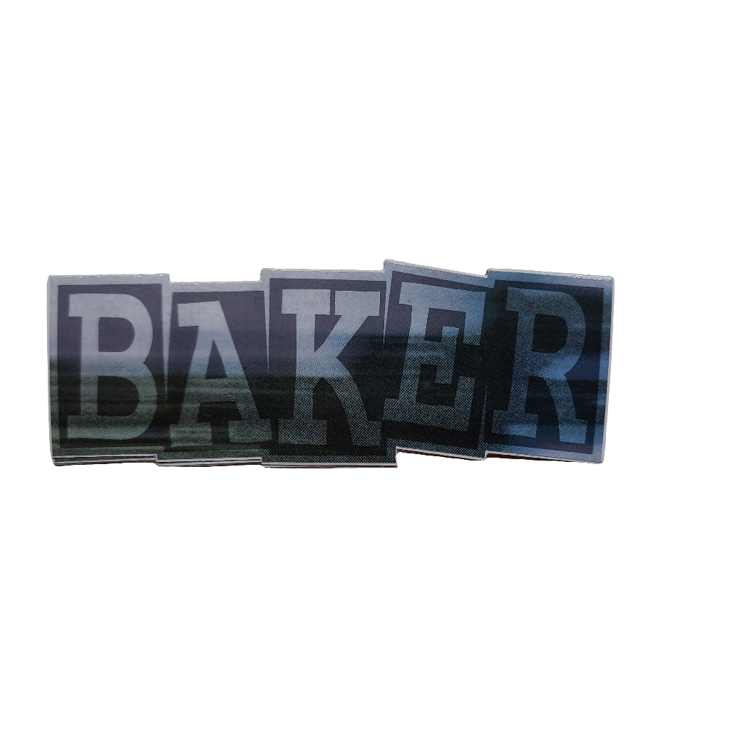 Baker - Ribbon Logo 5.0" Stickers