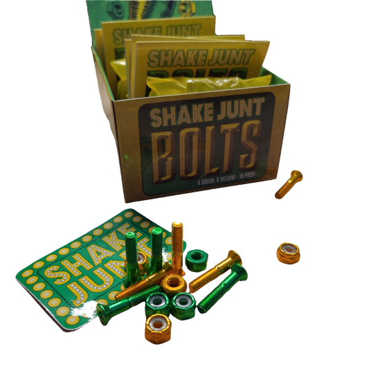 Shake Junt Bolts - Green & Yellow 1" Phillips