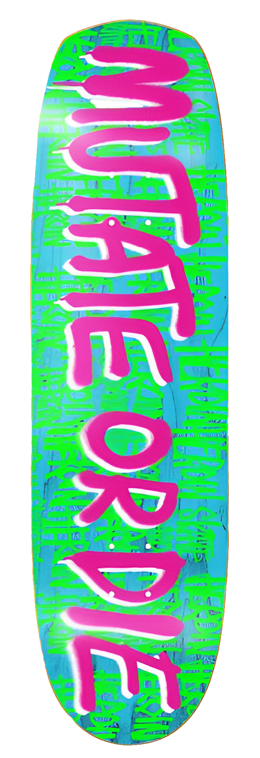 Heroin - Mutate Or Die 8.7" Shaped Deck