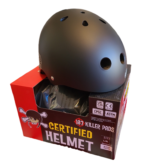 187 Killer Pads - Certified Helmet (Matte Black)
