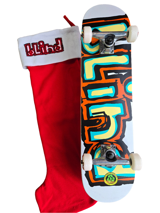 Blind - Matte White OG 7.75" Complete w/Christmas Stocking