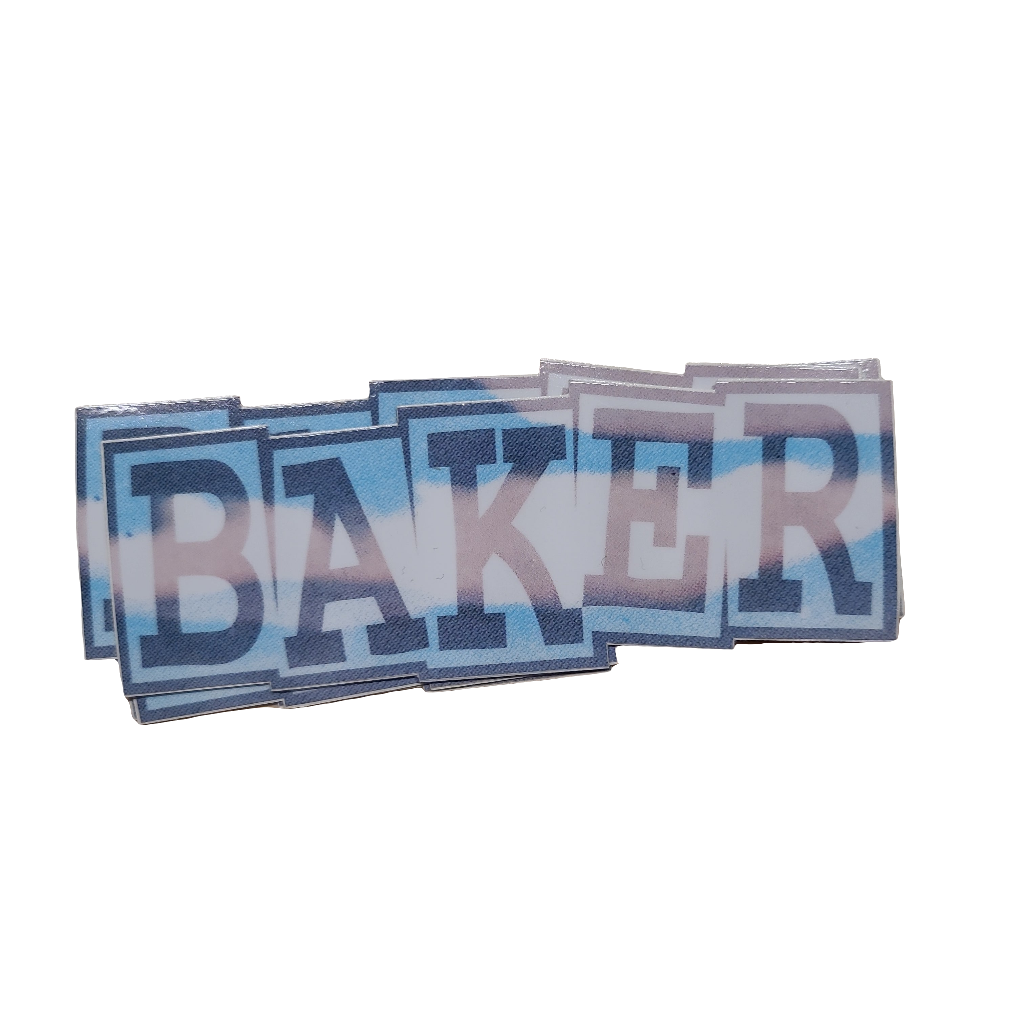Baker - Ribbon Logo 5.0" Stickers