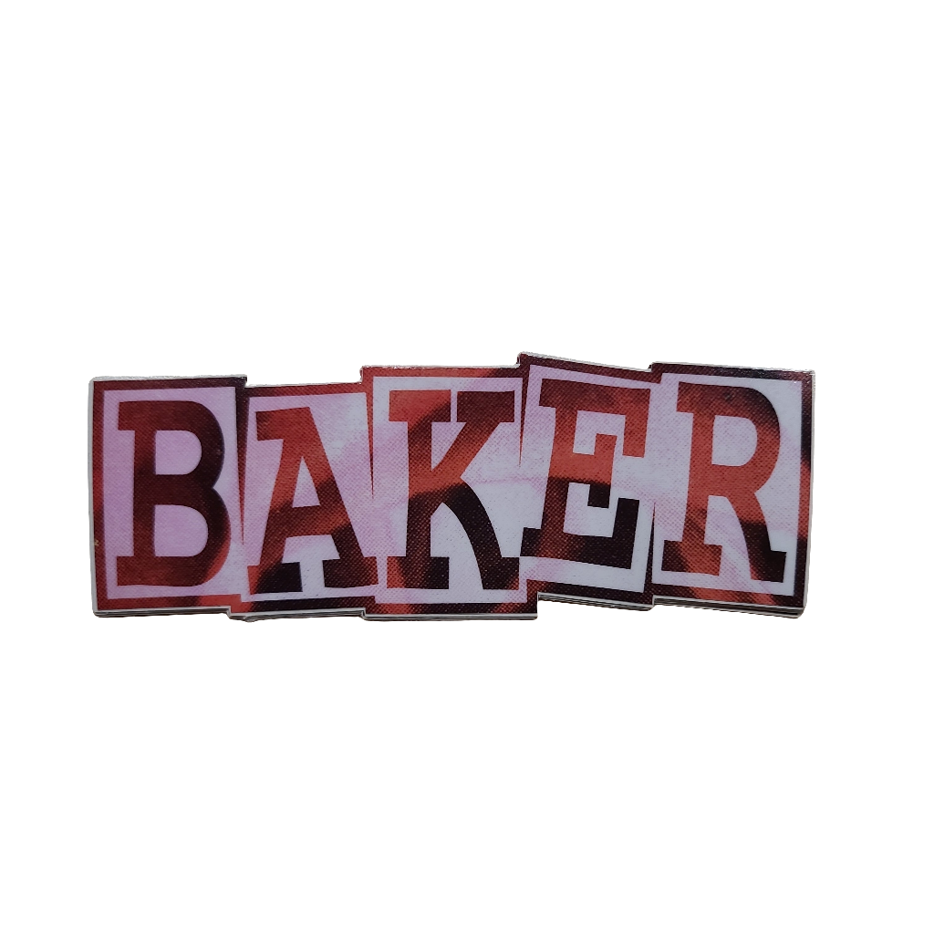 Baker - Ribbon Logo 5.0" Stickers