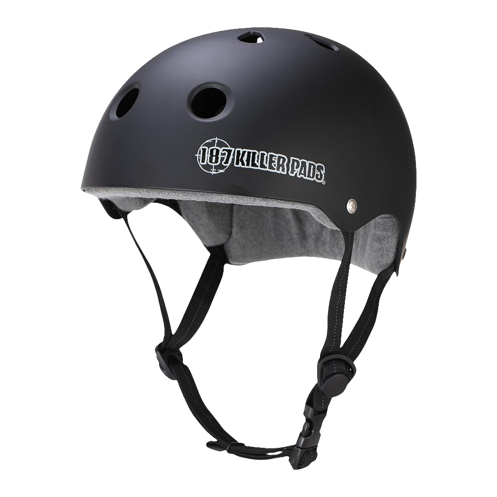 187 Killer Pads - Pro Skate Sweatsaver Helmet (Matte Black)