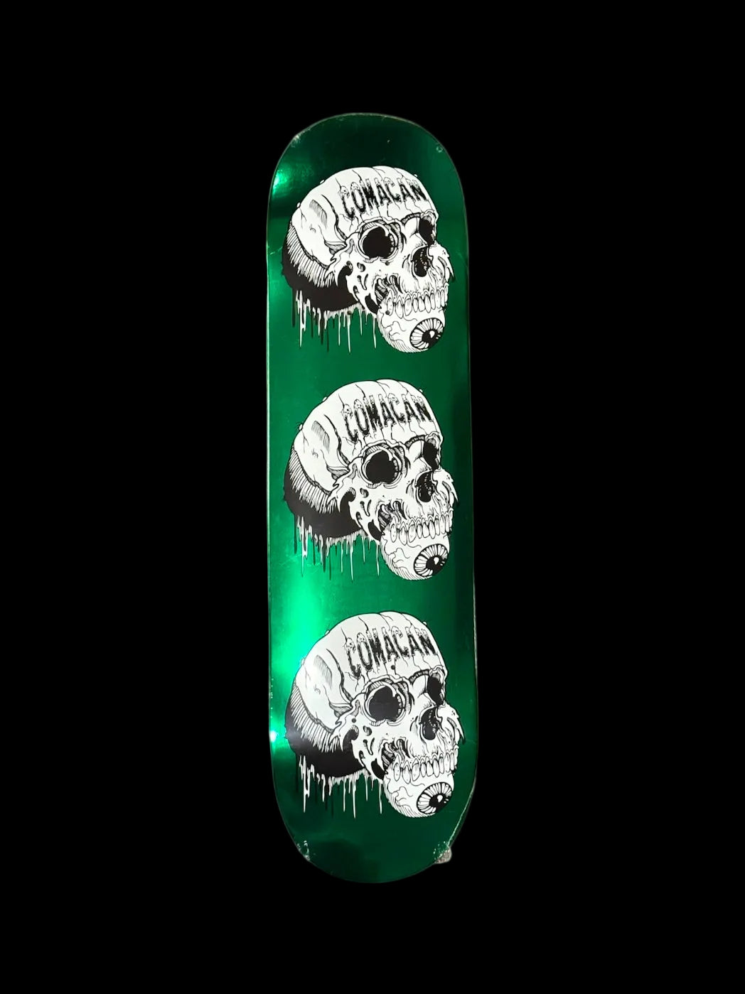 Comacan - Triple Skull Emerald Foil 8.5" Deck
