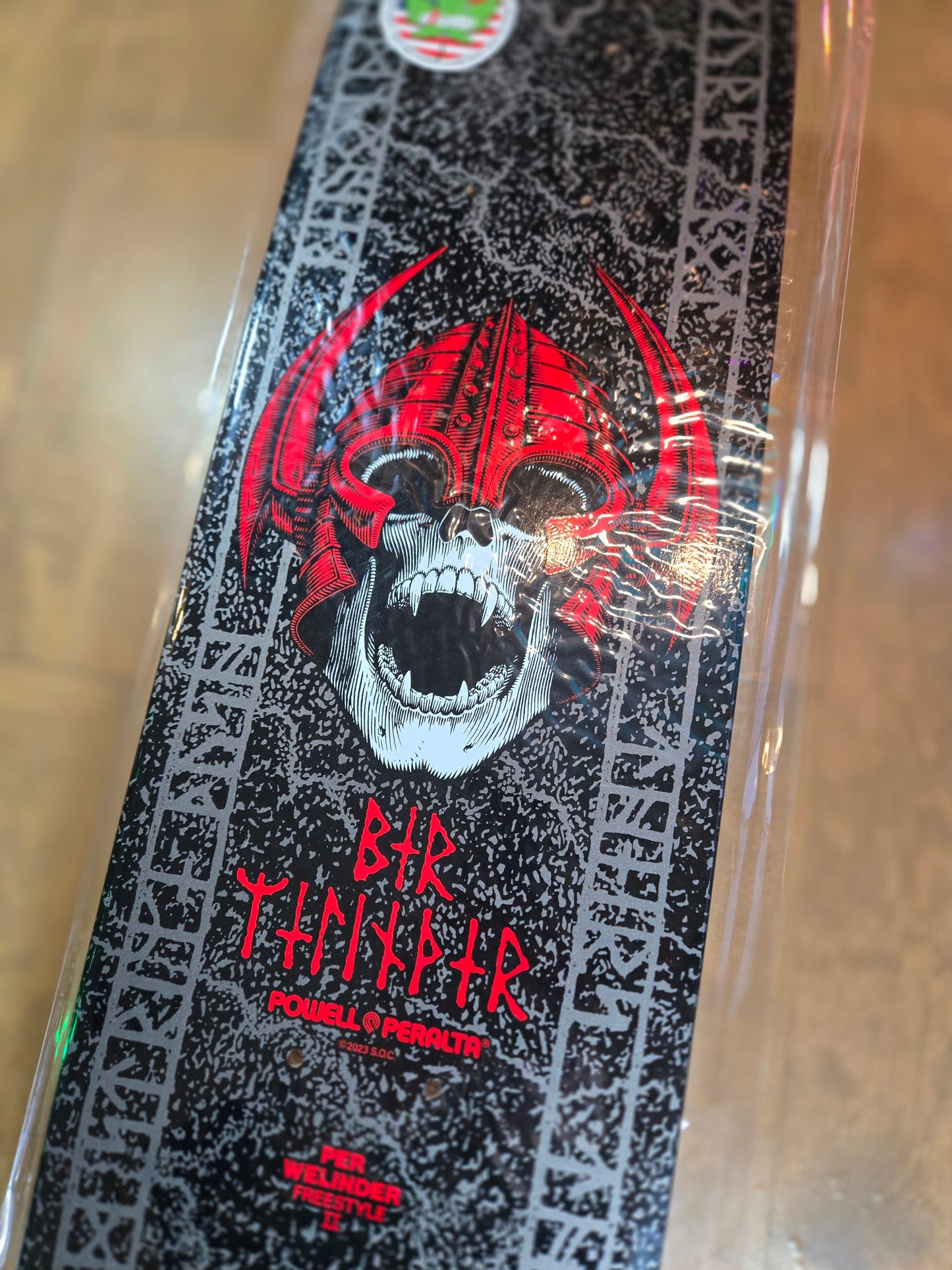 Powell Peralta - Per Welinder '08' Nordic Skull 7.25" Freestyle Deck (Single Kick)