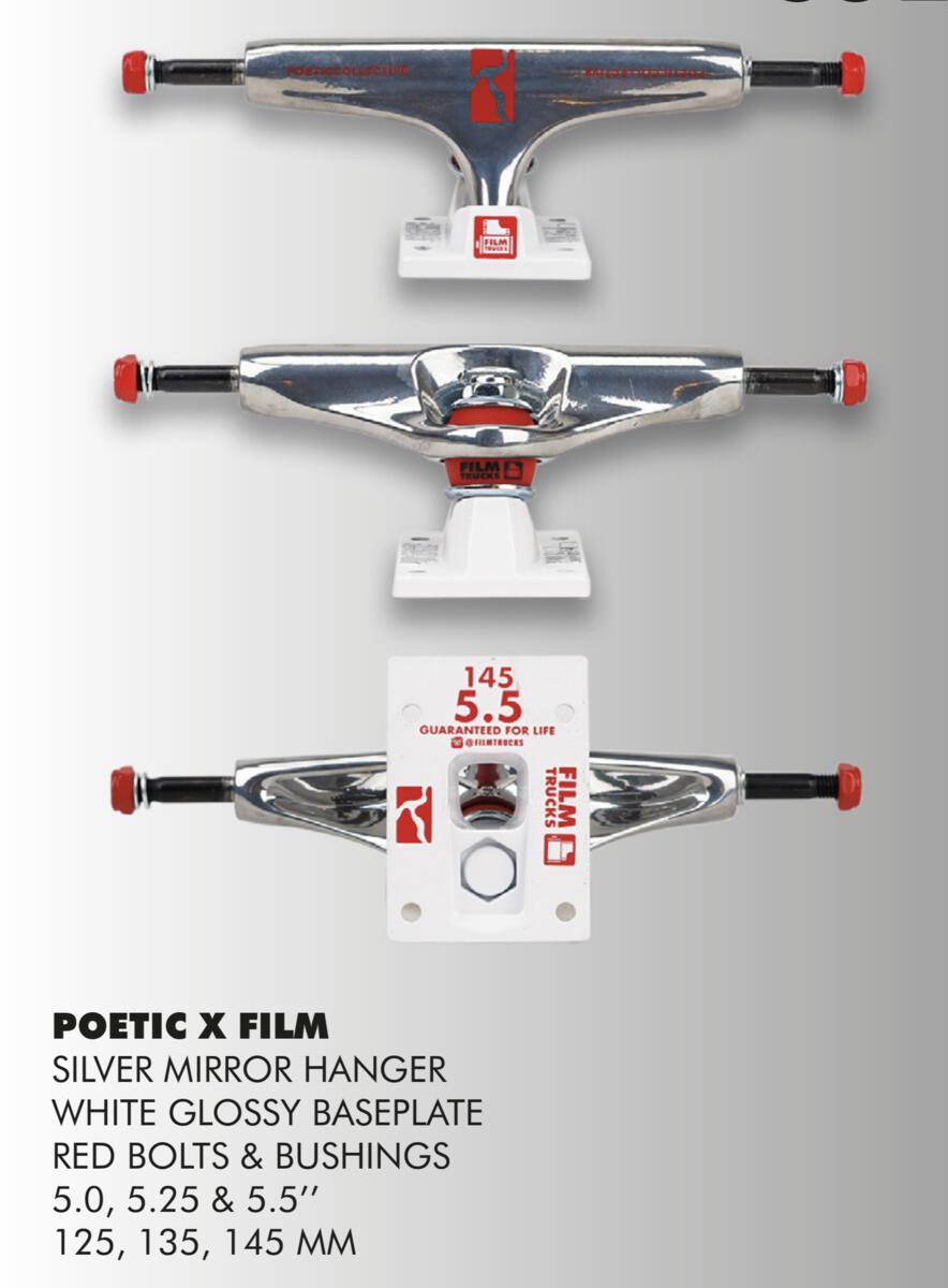 Film x Poetic Collective - Silver Polished 5.5/145mm Trucks