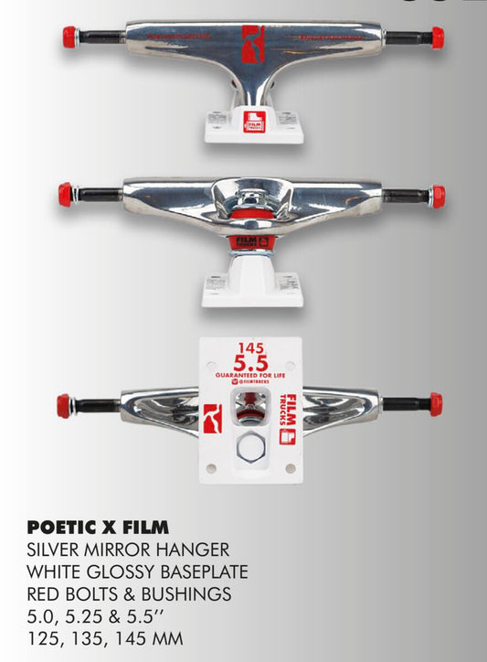 Film x Poetic Collective - Silver Polished 5.5/145mm Trucks
