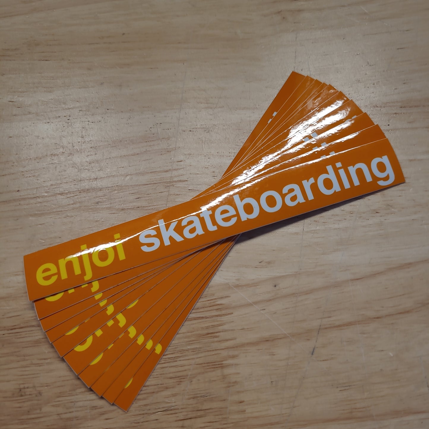 Enjoi Skateboarding Stretch Logo Sticker