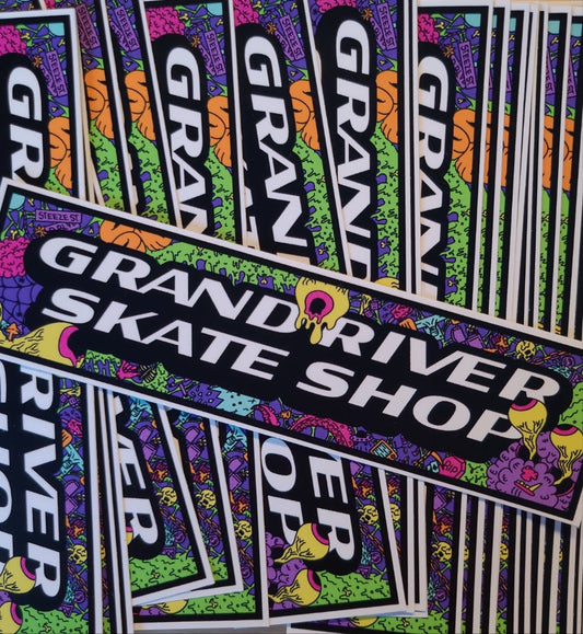 Grand River Stickers - Graffiti Logo (Stretch)