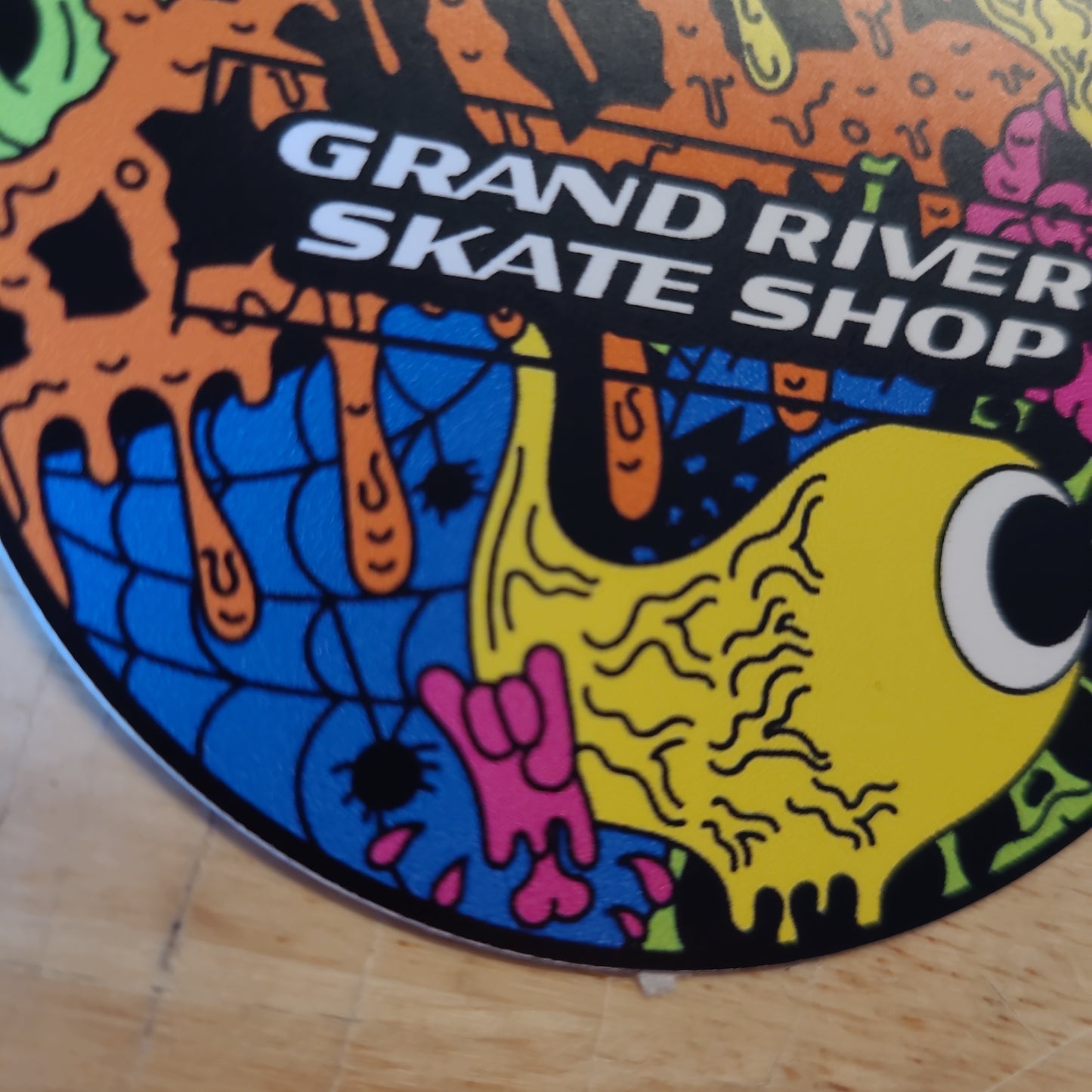 Grand River Stickers - Graffiti Logo (Round)