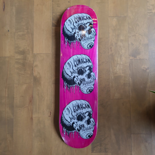 COMACAN - Triple Skull Pink 8.1" Popsicle Deck