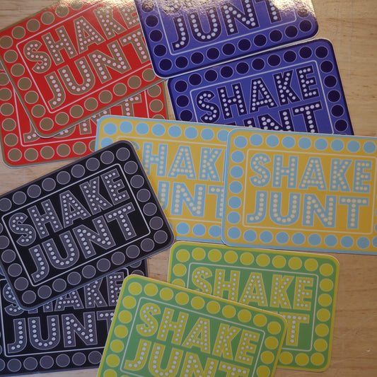 Shake Junt - Box Logo Multi-Colour Stickers