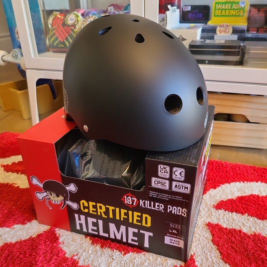 187 Killer Pads - Certified Helmet (Matte Black)