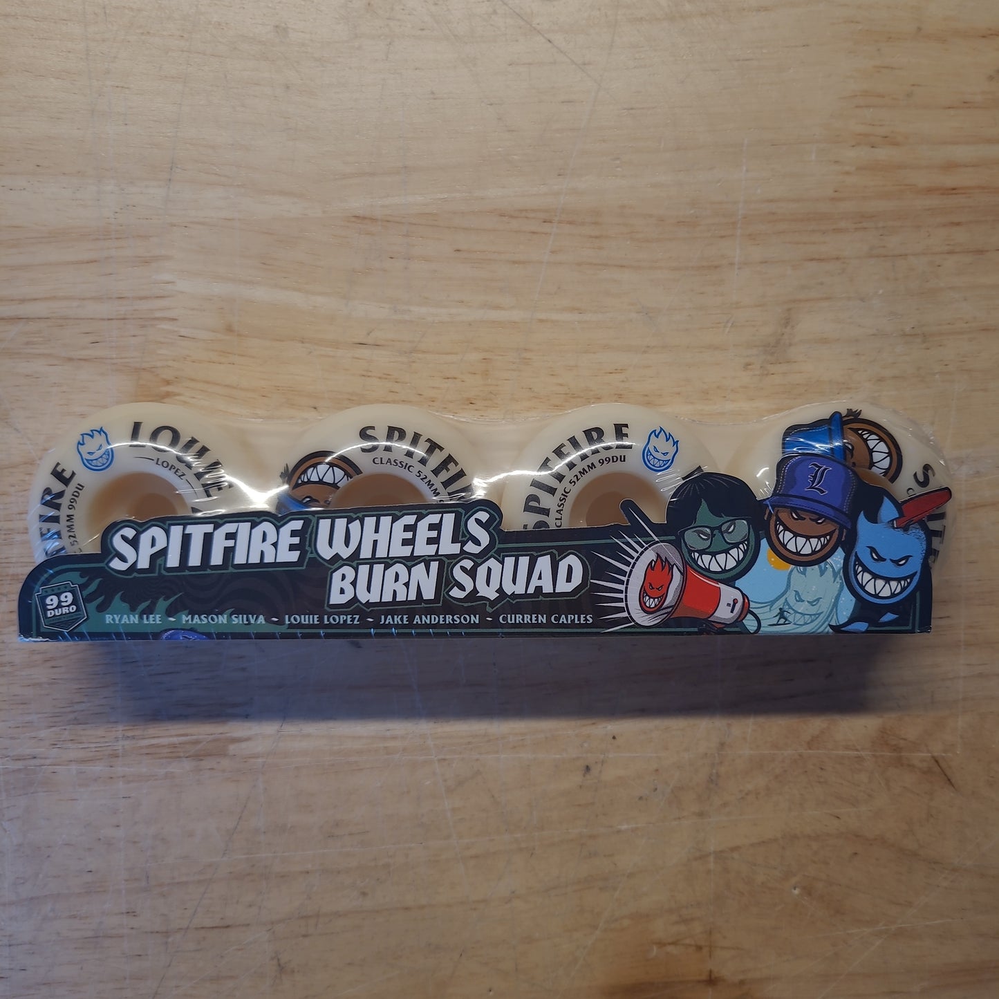 Spitfire Burn Squad - Louie Lopez 99DU 52mm Classic F4 Wheels