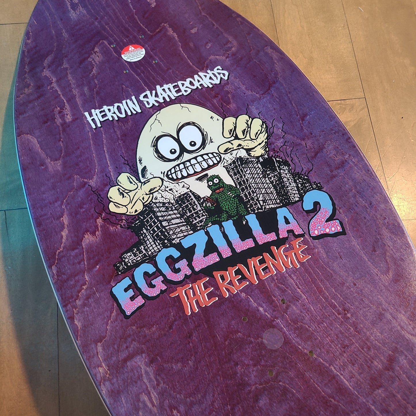 Heroin - Eggzilla 2 The Revenge 14.0" Egg-Shaped Deck