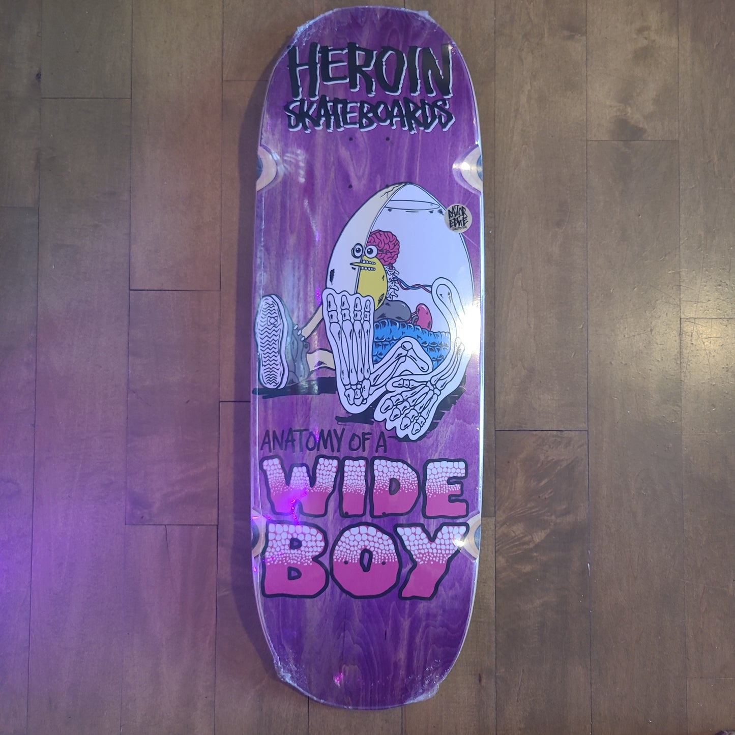 Heroin - Anatomy of a Wide Boy 10.4" Egg-Shaped Deck
