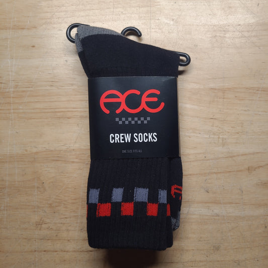 Ace Trucks - Rally Crew Socks (Black)