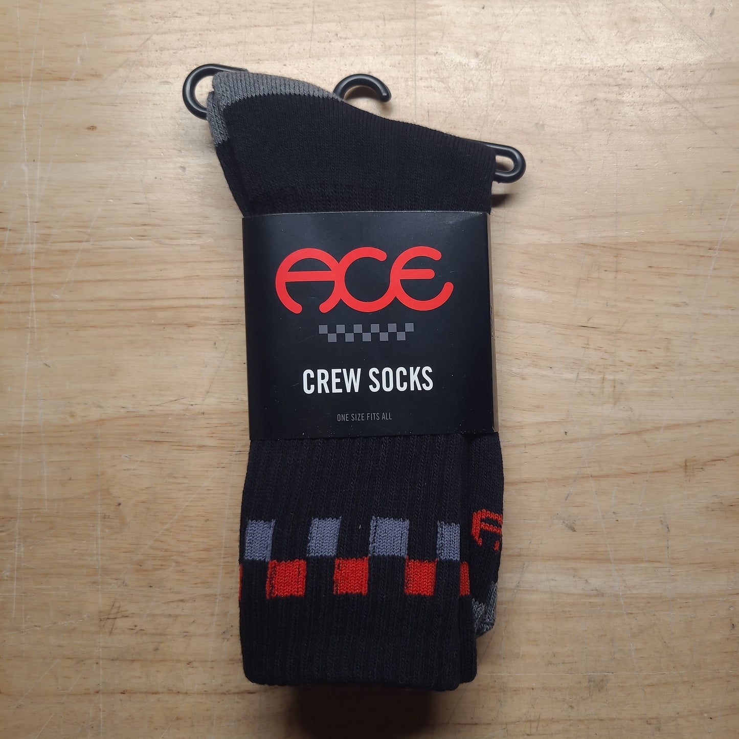 Ace Trucks - Rally Crew Socks (Black)