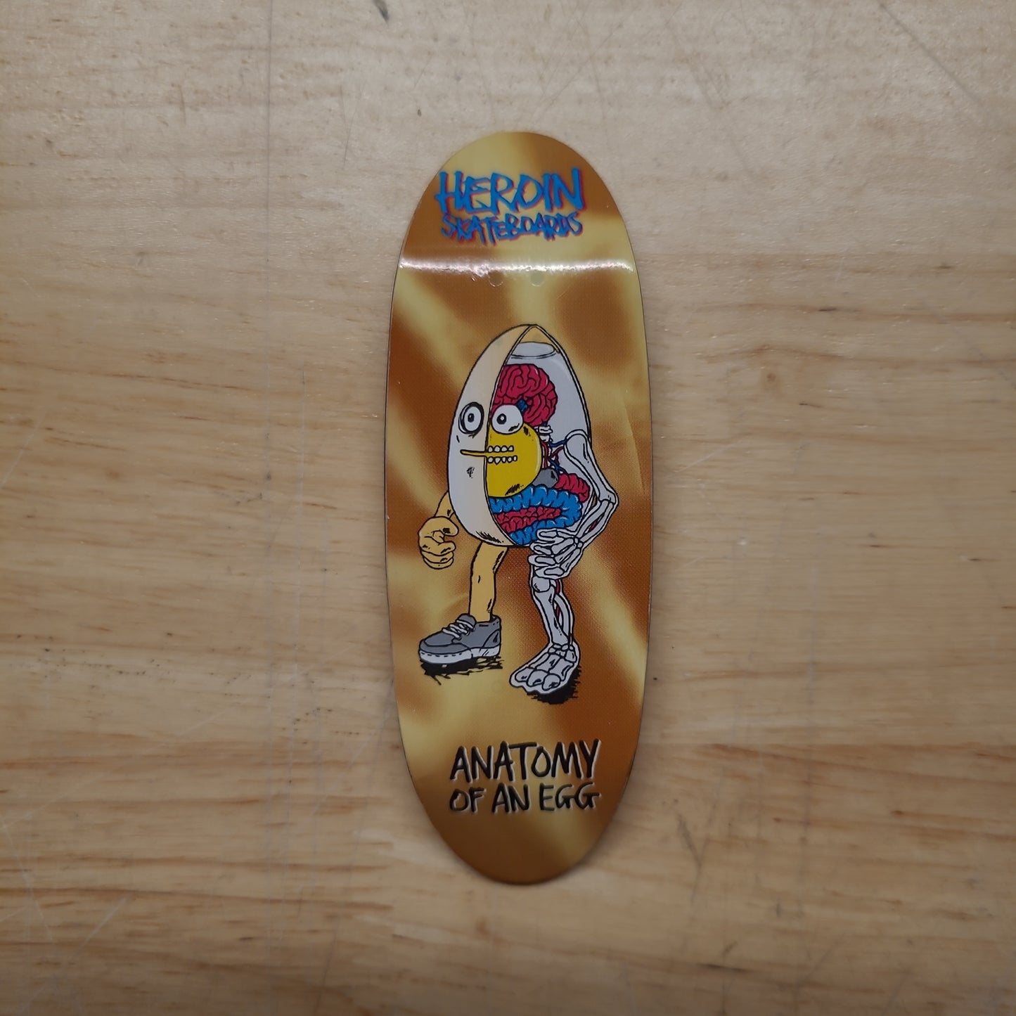 Close Up x Heroin - Anatomy Of An Egg 34mm Egg-Shaped Complete Fingerboard