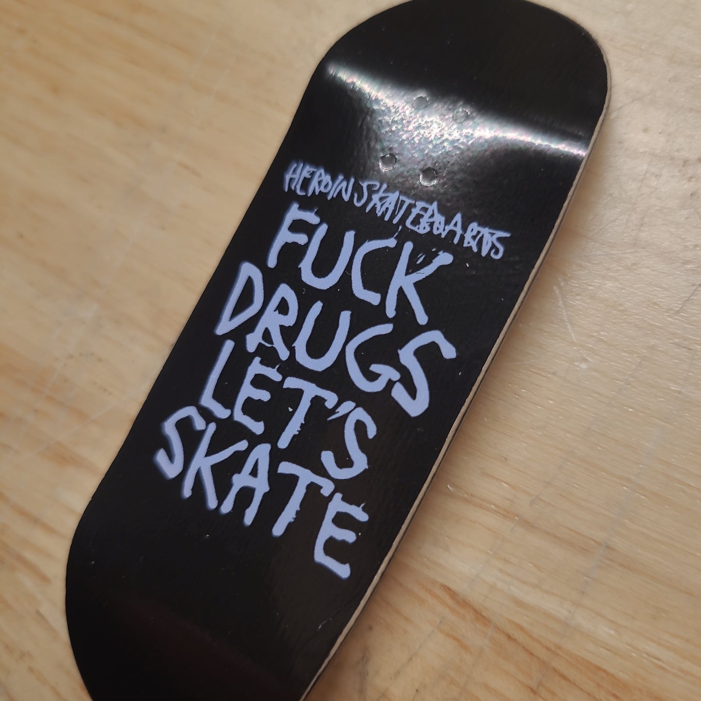 Close Up x Heroin - Fuck Drugs 34mm Fingerboard Deck