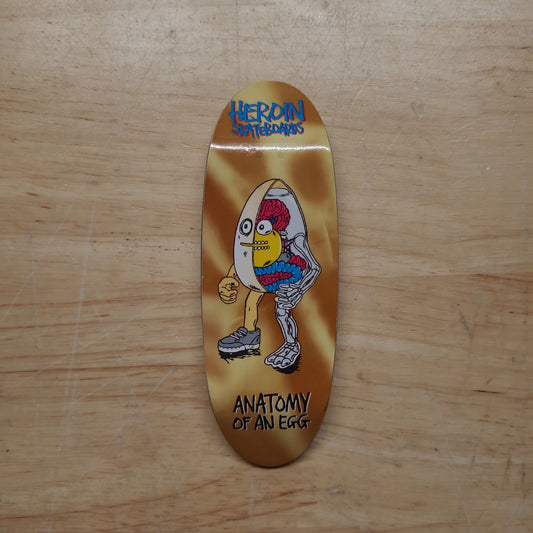 Close Up x Heroin - Anatomy Of An Egg 34mm Egg-Shaped Fingerboard Deck