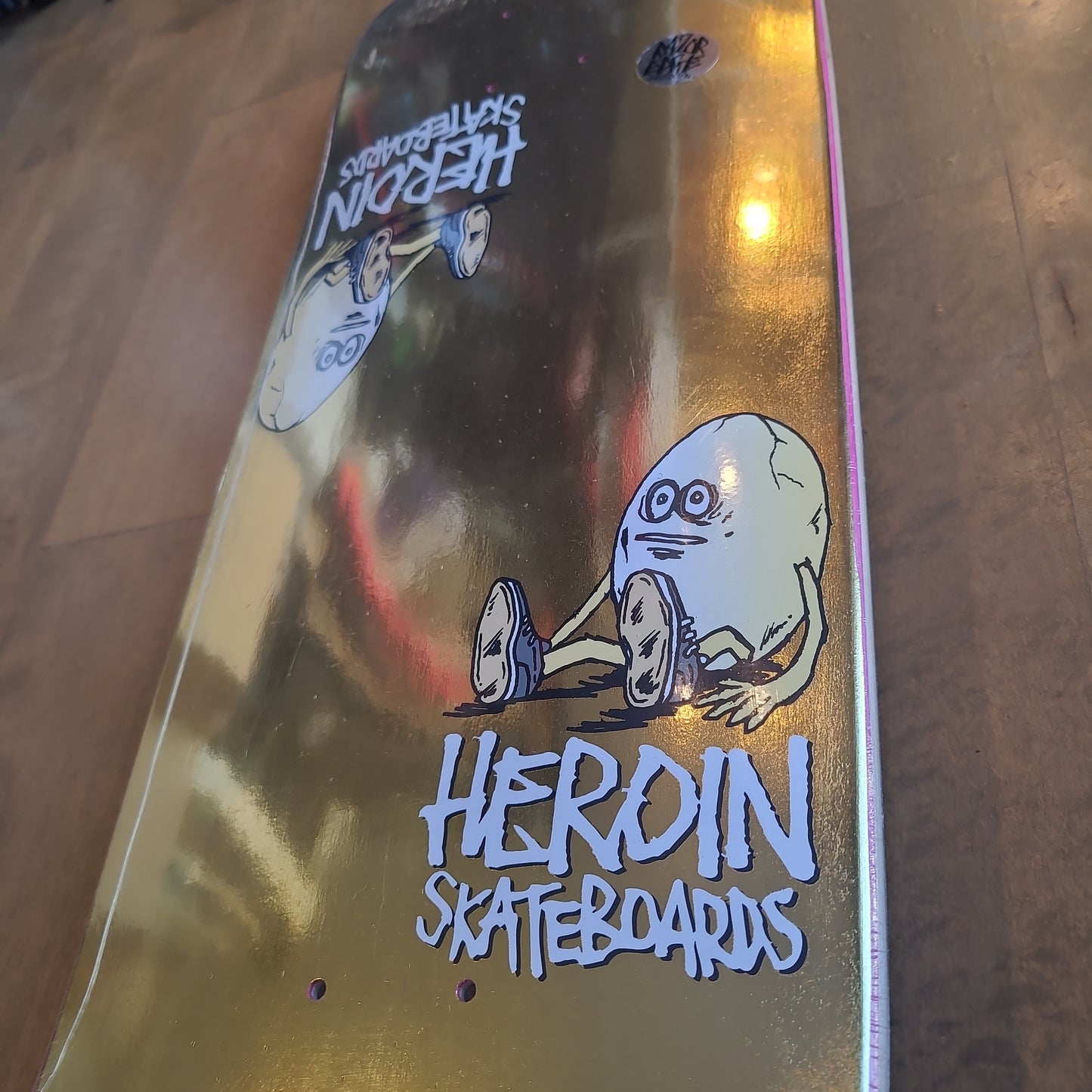 Heroin - The Symmetrical Gold Egg 9.25" Deck