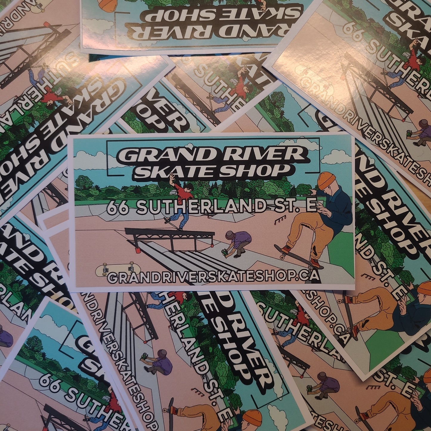 Grand River Stickers - Caledonia Skate Park 6.5" x 3.5"