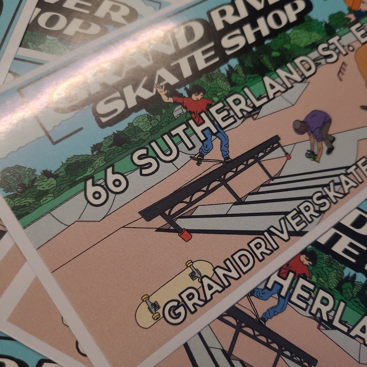 Grand River Stickers - Caledonia Skate Park 6.5" x 3.5"