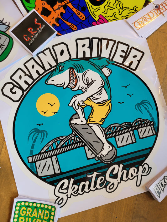 Grand River Ramp Stickers - Bridge Shark