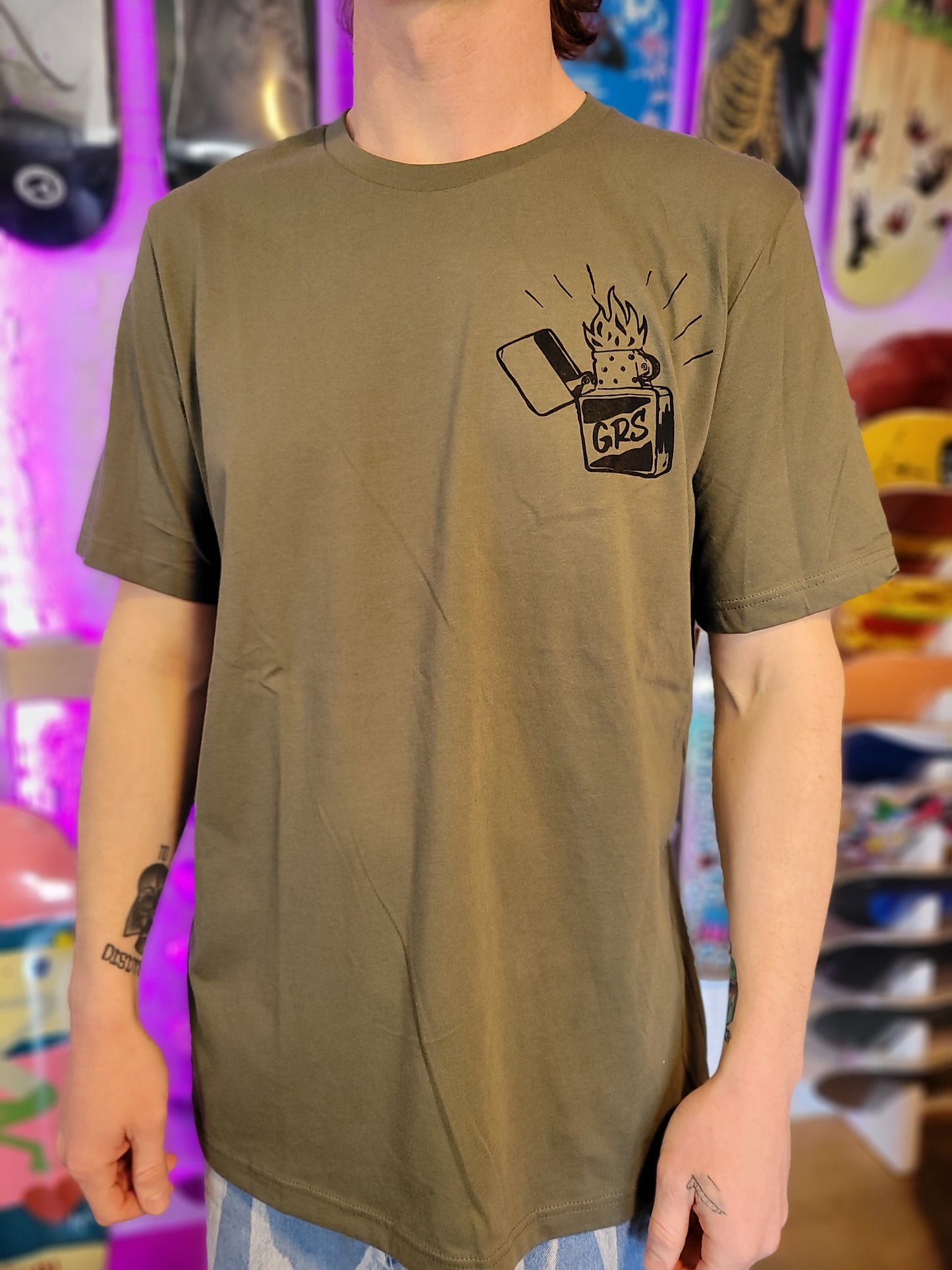 Grand River - Zippo T-Shirt (Olive)