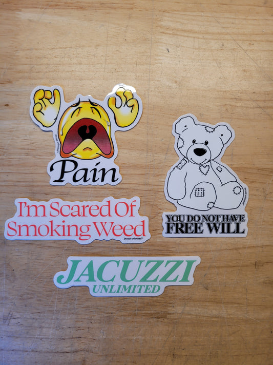 Jacuzzi - Free Will Stickers