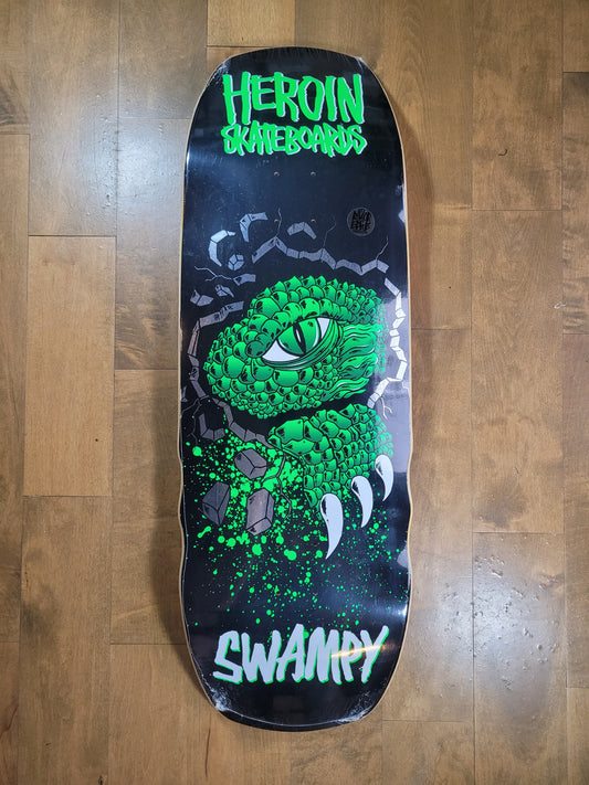 Heroin - Swampy Alligator Shovel 10.5" Shaped Deck