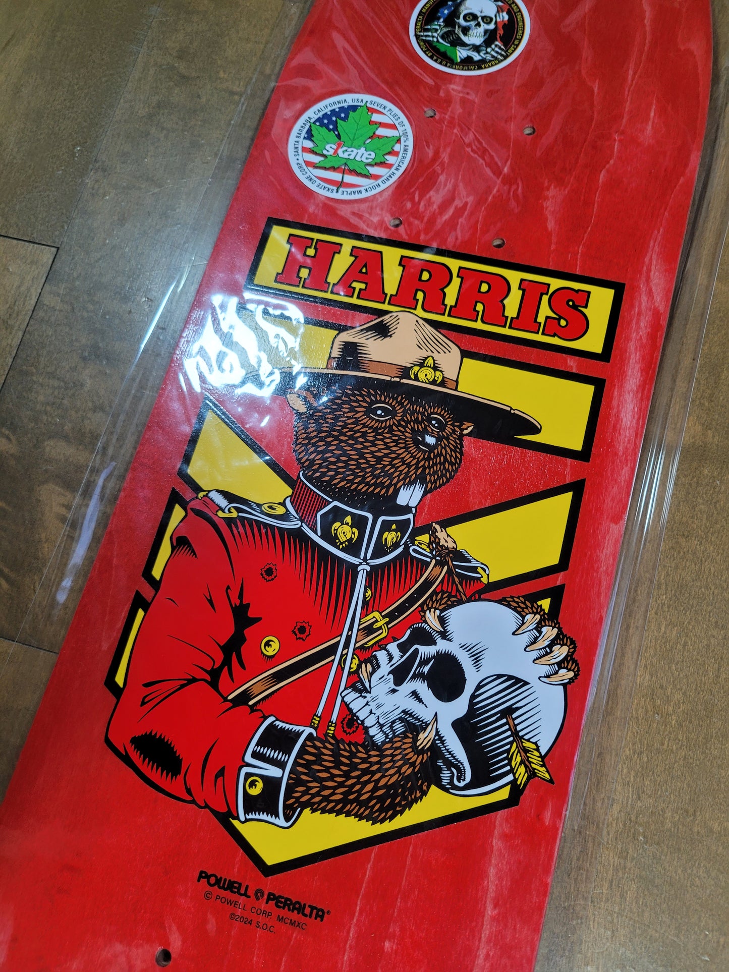 Powell Peralta - Kevin Harris Beaver 7.0" Freestyle Deck w/ Signed Super7 Figure!