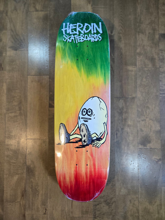 Heroin - The Rainbow Egg 9.125" Egg Shaped Deck