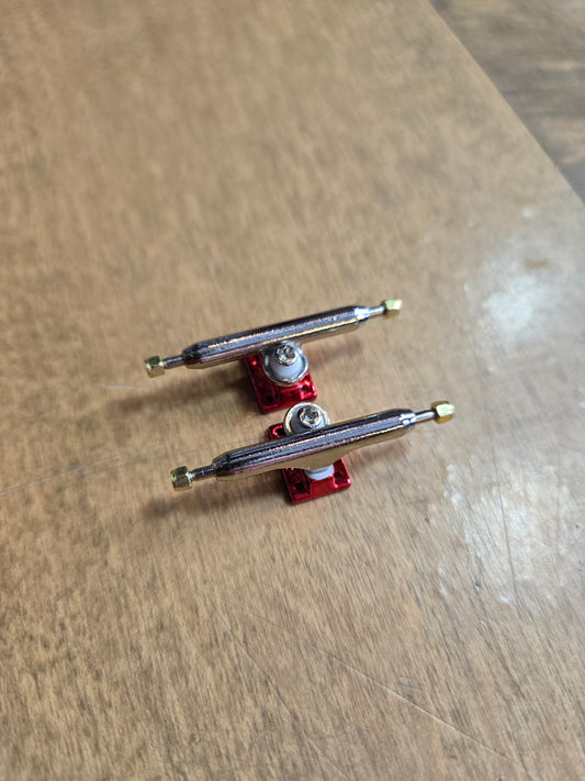 SHFB - Red/Silver Inverted Kingpin Trucks