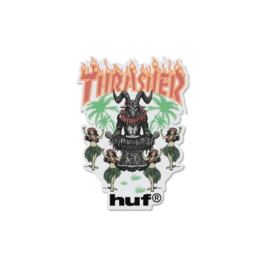 HUF x Thrasher - Goat Luau Sticker