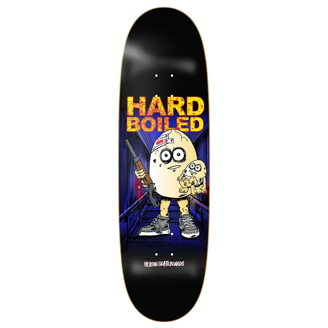 Heroin - Hard Boiled Egg 9.25" Egg Shaped Deck