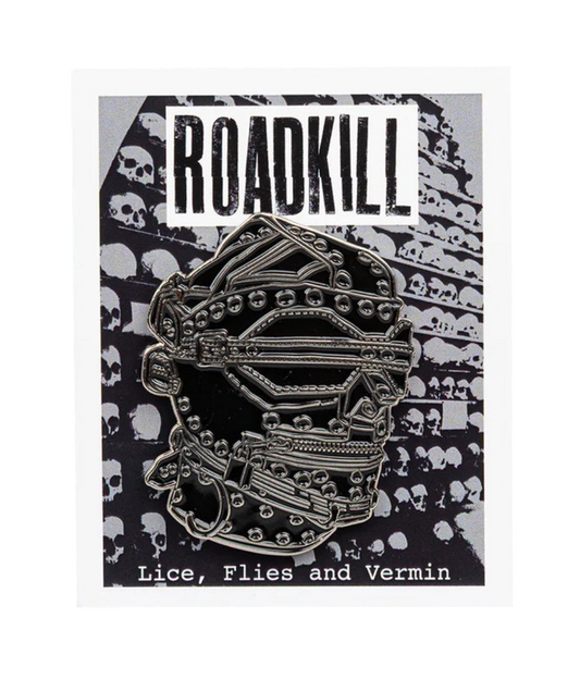 Roadkill - Oversized Gimp Mask Badge Pin
