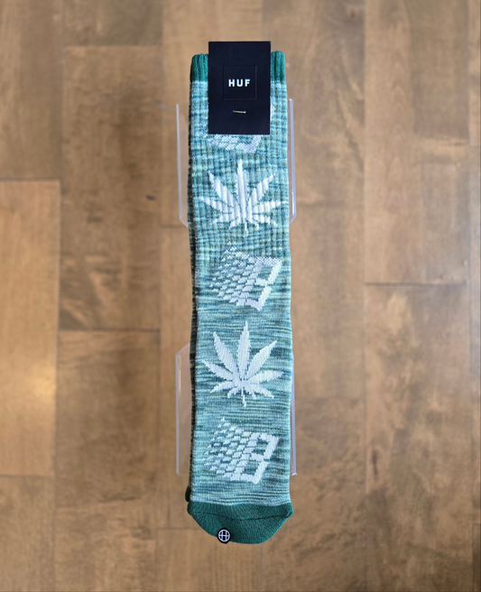 HUF x Bronze56K - Plantlife Marbled Sock (Green)