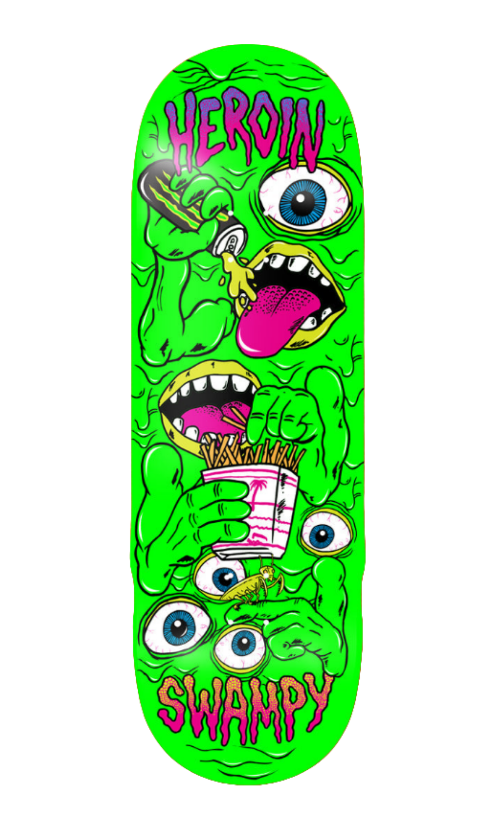 Heroin - Swampy Mutate Or Die 10.2" Shaped Deck
